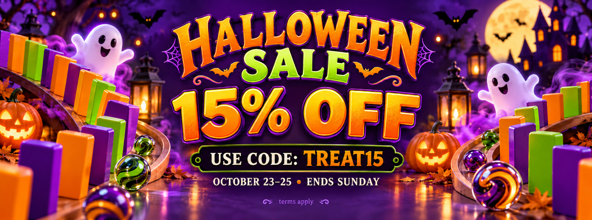 Atwood Toys Halloween Sale use treat15 for fifteen percent off anything not already on sale runs until sunday night midnight pst