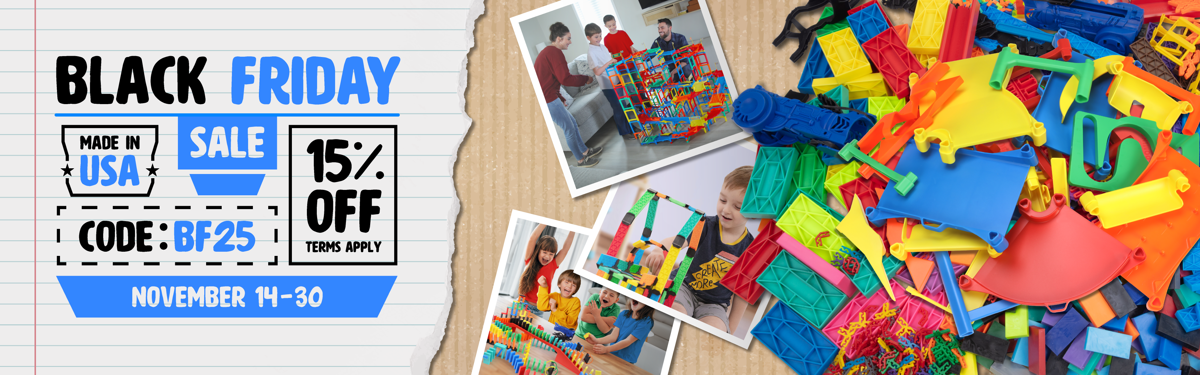 Black Friday sale 2025 use promo code BF25 for 15% off anything not already on sale and not the hyper loop. Good till nov30th midnight pst.