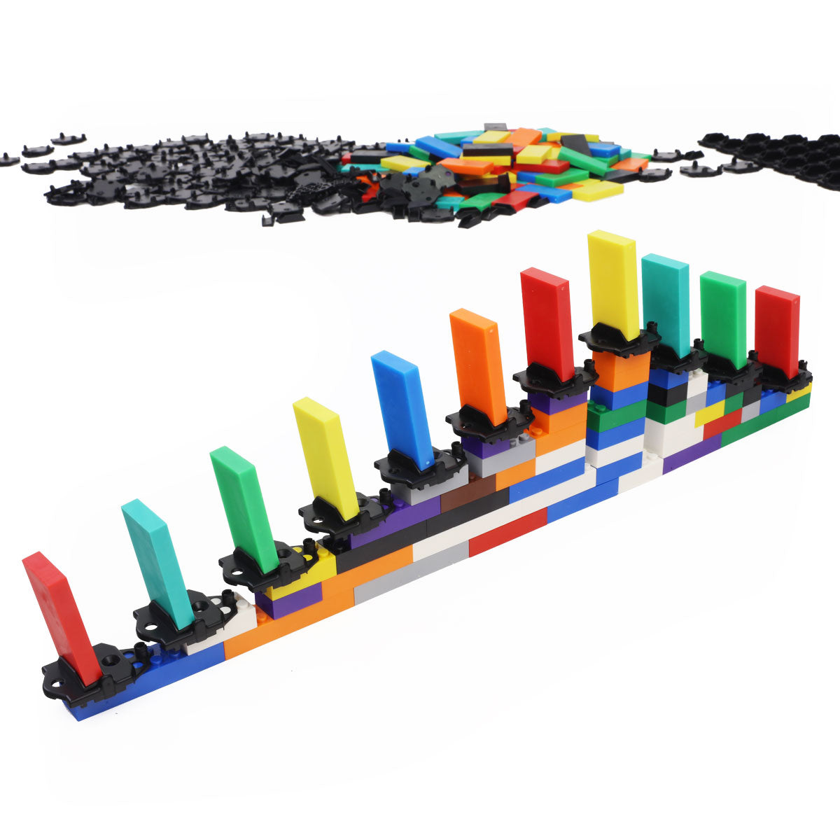 Flexible Rapid Track piles and bricks