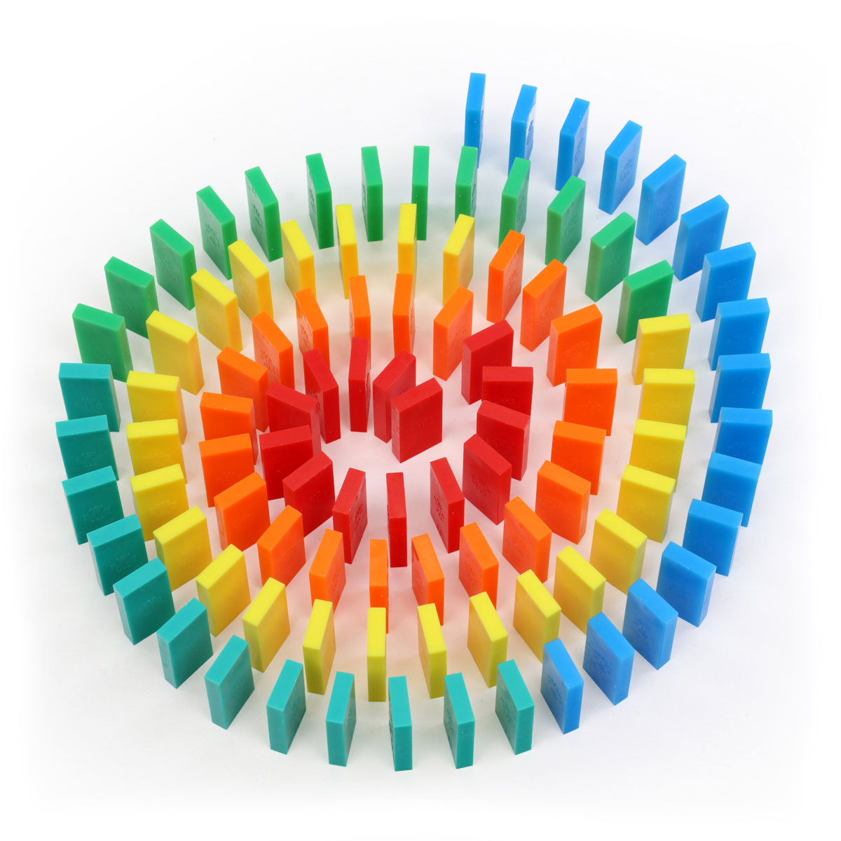 Bulk Dominoes Mini Blue spiral haha