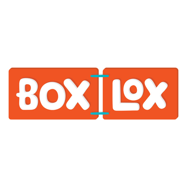 Box lox kit orange clips and cardboard sheets box lox logo