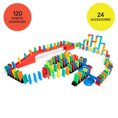 Bulk Dominoes 120 Piece kinetic Kit with icons