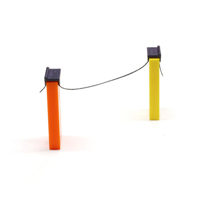 Clip and string pack with black string and black clips