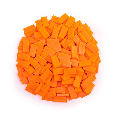 Bulk Dominoes Mini Neon Orange