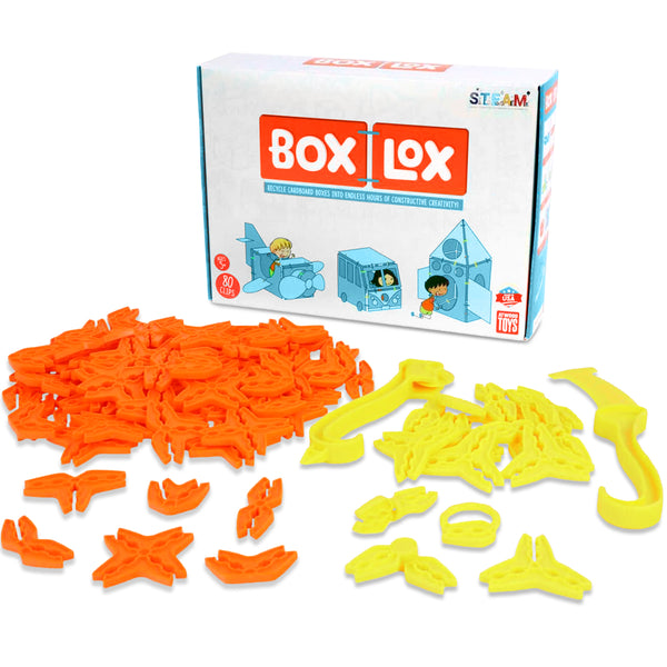 Orange box lox deluxe with yellow and orange parts