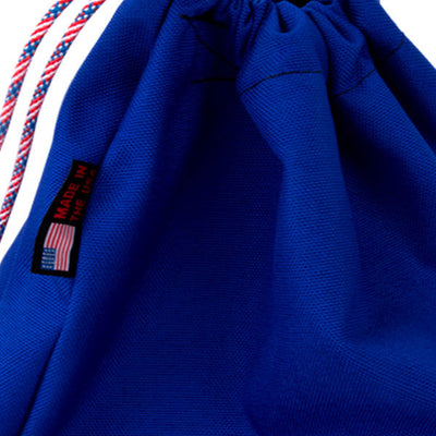 Blue Domino Bag Close Up