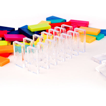 Clear Dominoes Closeup