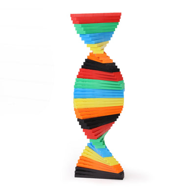 Kinetic Planks Twisted tower all up