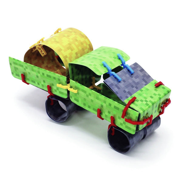 Creative Card Builder Pixel Bitcraft green truck