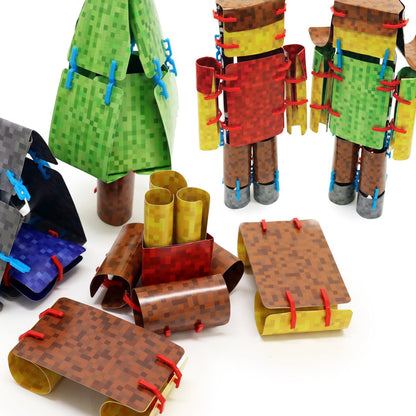 Card Clips Cards Pixel Bitcraft Camp Scene Pixel
